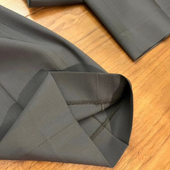 Lafayette 148 Pant Size 6 Wool Elastane Gray Taupe Stretch Career Trouser - Picture 5 of 10